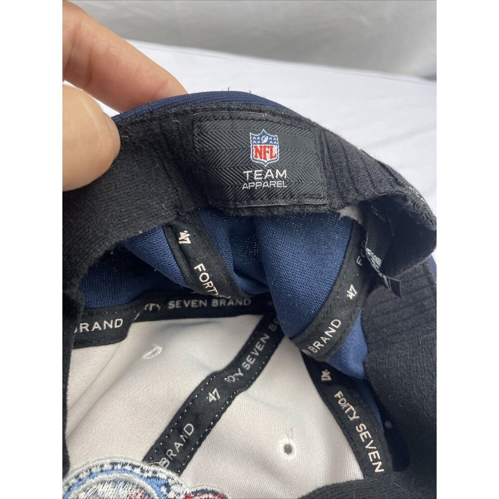 Tennessee Titans Hat Cap Size S-M Stretch Fit 47 Brand NFL Football 3D Logo - Picture 8 of 8